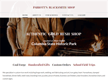 Tablet Screenshot of parrottsblacksmith.com
